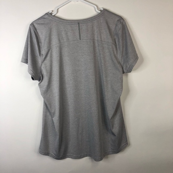 Tek Gear DryTek Gray exercise top short sleeve tee XL - Picture 3 of 7